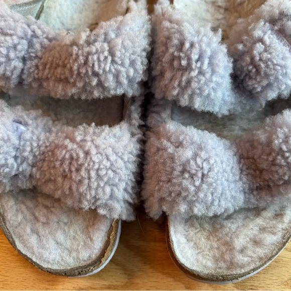 Birkenstock Arizona Teddy Shearling Fur Purple Fog EU34 - Picture 9 of 10